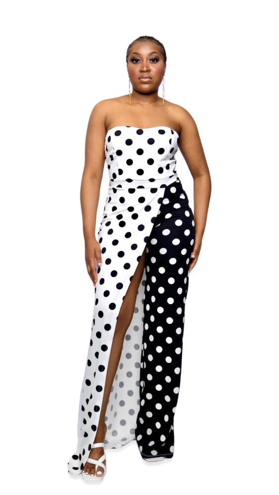 POLKA DOT JUMPSUIT- house of RIO