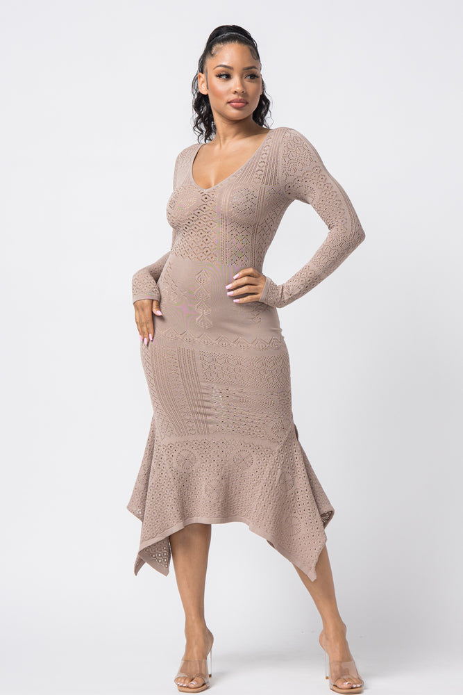 
                  
                    THE KNIT DRESS (MOCHA
                  
                