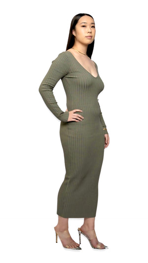 
                  
                    THE SASHA DRESS (MOSS)
                  
                