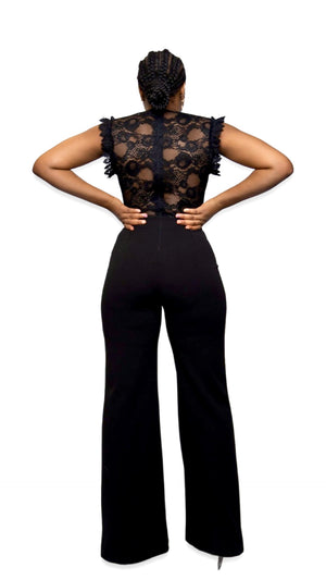 
                  
                    SHEER V JUMPSUIT
                  
                