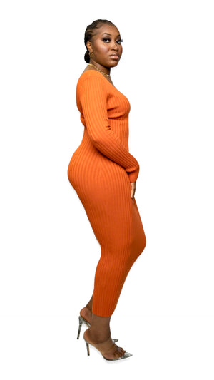 
                  
                    THE SASHA DRESS (ORANGE)
                  
                