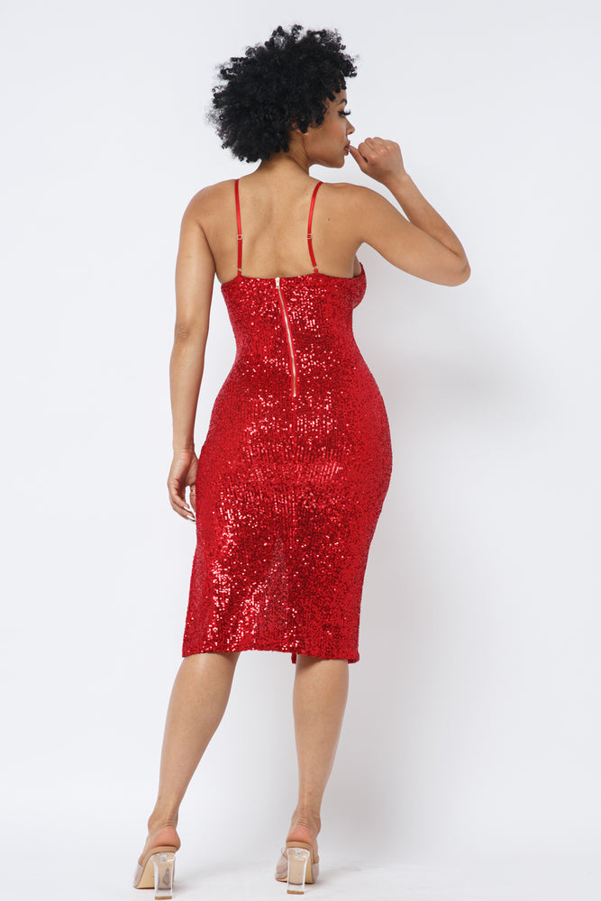 
                  
                    THE GLITZ DRESS (RED)
                  
                