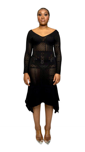 
                  
                    THE KNIT DRESS (BLACK)
                  
                