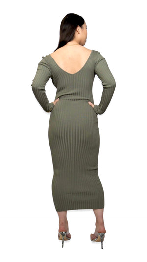 
                  
                    THE SASHA DRESS (MOSS)
                  
                