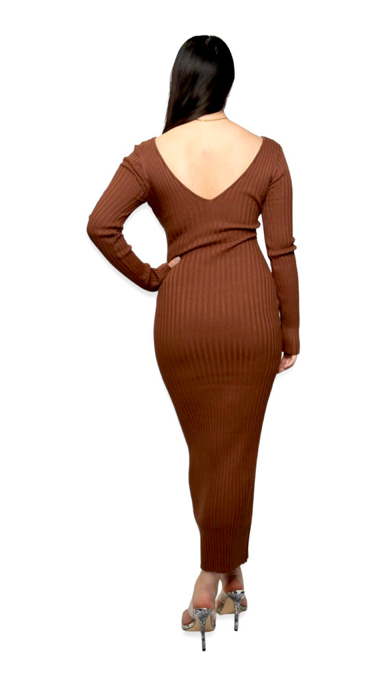 
                  
                    THE SASHA DRESS (COCOA)
                  
                